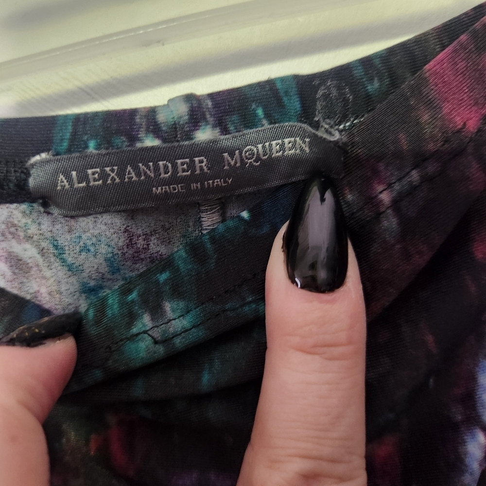 Alexander McQueen Multicolor Abstract Leggings - Picture 4 of 4